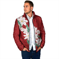 Ia Orana Tahiti Tiare Padded Jacket Crimson Lei LT7 - Polynesian Pride