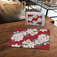 Ia Orana Tahiti Tiare Puzzle Crimson Lei LT7 - Polynesian Pride