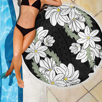 Ia Orana Tahiti Tiare Beach Blanket Black Lei LT7 - Polynesian Pride