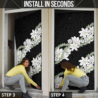 Ia Orana Tahiti Tiare Door Cover Black Lei - Polynesian Pride