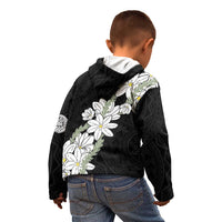 Ia Orana Tahiti Tiare Kid Hoodie Black Lei - Polynesian Pride