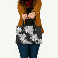 Ia Orana Tahiti Tiare Leather Bag Black Lei - Polynesian Pride
