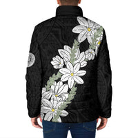 Ia Orana Tahiti Tiare Padded Jacket Black Lei - Polynesian Pride