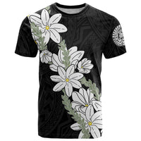 Ia Orana Tahiti Tiare T Shirt Black Lei LT7 Black - Polynesian Pride