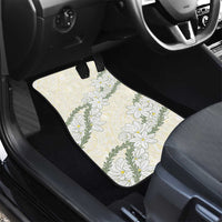 Ia Orana Tahiti Tiare Car Mats Lemon Yellow Lei - Polynesian Pride