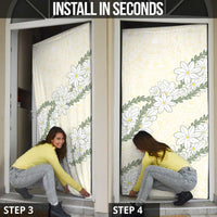 Ia Orana Tahiti Tiare Door Cover Lemon Yellow Lei - Polynesian Pride