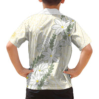 Ia Orana Tahiti Tiare Family Matching Tank Maxi Dress and Hawaiian Shirt Lemon Yellow Lei LT7 - Polynesian Pride