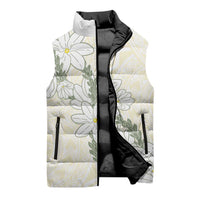 Ia Orana Tahiti Tiare Sleeveless Puffer Jacket Lemon Yellow Lei - Polynesian Pride