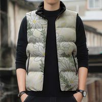 Ia Orana Tahiti Tiare Sleeveless Puffer Jacket Lemon Yellow Lei - Polynesian Pride