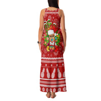 Hawaii Tiki Christmas Family Matching Tank Maxi Dress and Hawaiian Shirt Mele Kalikimaka LT7 - Polynesian Pride