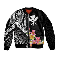 AAPI Heritage Month Bomber Jacket Kanaka Hawaii Plumeria