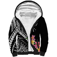 AAPI Heritage Month Sherpa Hoodie Kanaka Hawaii Plumeria