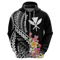 AAPI Heritage Month Zip Hoodie Kanaka Hawaii Plumeria