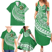 Tonga Liahona High School Personalized Family Matching Summer Maxi Dress and Hawaiian Shirt Ngatu Tokelaufeletoa Motifs