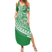 Tonga Liahona High School Personalized Family Matching Summer Maxi Dress and Hawaiian Shirt Ngatu Tokelaufeletoa Motifs