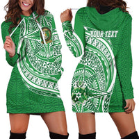 Tonga Liahona High School Personalized Hoodie Dress Ngatu Tokelaufeletoa Motifs
