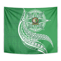 Tonga Liahona High School Personalized Tapestry Ngatu Tokelaufeletoa Motifs