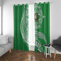 Tonga Liahona High School Personalized Window Curtain Ngatu Tokelaufeletoa Motifs