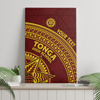 Tonga High School Canvas Wall Art THS Anniversary Ngatu Motif LT7 - Polynesian Pride