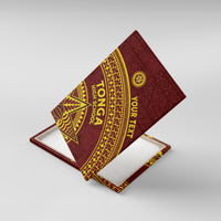 Tonga High School Canvas Wall Art THS Anniversary Ngatu Motif LT7 With Frame Maroon - Polynesian Pride
