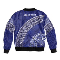 Tupou College Toloa Bomber Jacket Ngatu Tapa Mix Style