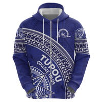 Tupou College Toloa Zip Hoodie Ngatu Tapa Mix Style