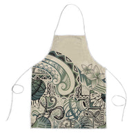 Aloha Hawaii Tapa Apron Summer Green Hawaiian Ipu - Polynesian Pride