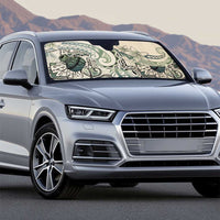 Aloha Hawaii Tapa Auto Sun Shade Summer Green Hawaiian Ipu - Polynesian Pride