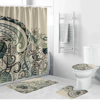 Aloha Hawaii Tapa Bathroom Set Summer Green Hawaiian Ipu - Polynesian Pride