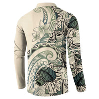 Aloha Hawaii Tapa Button Sweatshirt Summer Green Hawaiian Ipu - Polynesian Pride