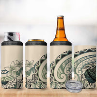 Aloha Hawaii Tapa 4 in 1 Can Cooler Tumbler Summer Green Hawaiian Ipu - Polynesian Pride