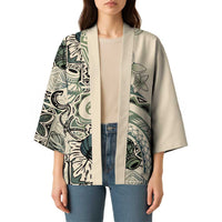 Aloha Hawaii Tapa Kimono Summer Green Hawaiian Ipu - Polynesian Pride
