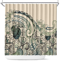 Aloha Hawaii Tapa Shower Curtain Summer Green Hawaiian Ipu LT7 Emerald - Polynesian Pride