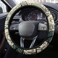 Aloha Hawaii Tapa Steering Wheel Cover Summer Green Hawaiian Ipu - Polynesian Pride