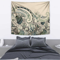 Aloha Hawaii Tapa Tapestry Summer Green Hawaiian Ipu - Polynesian Pride