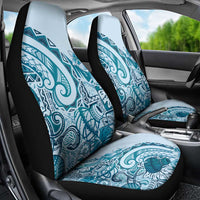 Aloha Hawaii Tapa Car Seat Cover Cool Turquoise Hawaiian Ipu - Polynesian Pride