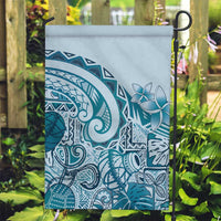 Aloha Hawaii Tapa Garden Flag Cool Turquoise Hawaiian Ipu - Polynesian Pride