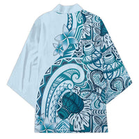 Aloha Hawaii Tapa Kimono Cool Turquoise Hawaiian Ipu - Polynesian Pride
