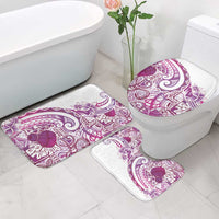 Aloha Hawaii Tapa Bathroom Set Vibrant Fuchsia Hawaiian Ipu - Polynesian Pride