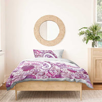 Aloha Hawaii Tapa Bedding Set Vibrant Fuchsia Hawaiian Ipu - Polynesian Pride