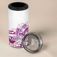 Aloha Hawaii Tapa 4 in 1 Can Cooler Tumbler Vibrant Fuchsia Hawaiian Ipu - Polynesian Pride