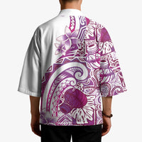 Aloha Hawaii Tapa Kimono Vibrant Fuchsia Hawaiian Ipu - Polynesian Pride