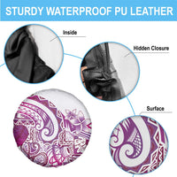 Aloha Hawaii Tapa Spare Tire Cover Vibrant Fuchsia Hawaiian Ipu - Polynesian Pride