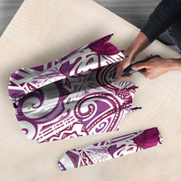 Aloha Hawaii Tapa Umbrella Vibrant Fuchsia Hawaiian Ipu - Polynesian Pride