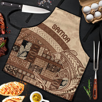 Samoa Mamanu Siapo Mocha Apron Tatau Malie