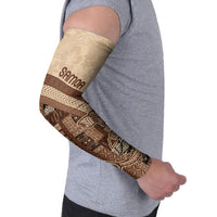 Samoa Mamanu Siapo Mocha Arm Sleeves Tatau Malie