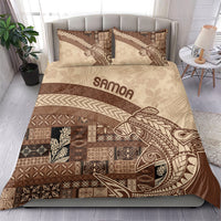 Samoa Mamanu Siapo Mocha Bedding Set Tatau Malie