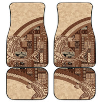 Samoa Mamanu Siapo Mocha Car Mats Tatau Malie