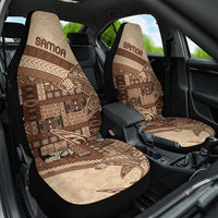 Samoa Mamanu Siapo Mocha Car Seat Cover Tatau Malie