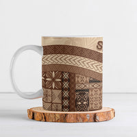 Samoa Mamanu Siapo Mocha Ceramic Mug Tatau Malie
